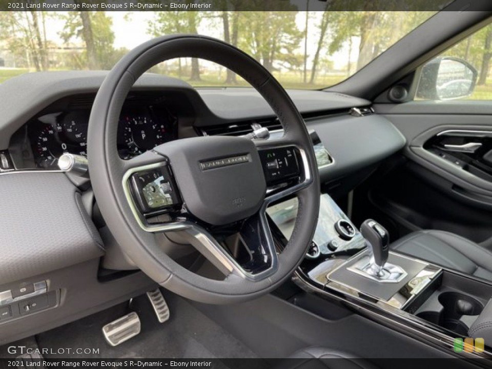 Ebony Interior Steering Wheel for the 2021 Land Rover Range Rover Evoque S R-Dynamic #141467039