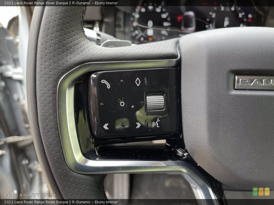 Ebony Interior Steering Wheel for the 2021 Land Rover Range Rover Evoque S R-Dynamic #141467060