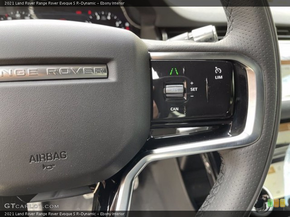 Ebony Interior Steering Wheel for the 2021 Land Rover Range Rover Evoque S R-Dynamic #141467081