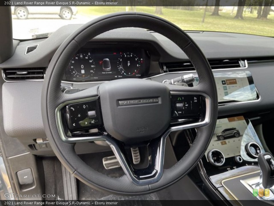 Ebony Interior Steering Wheel for the 2021 Land Rover Range Rover Evoque S R-Dynamic #141467102
