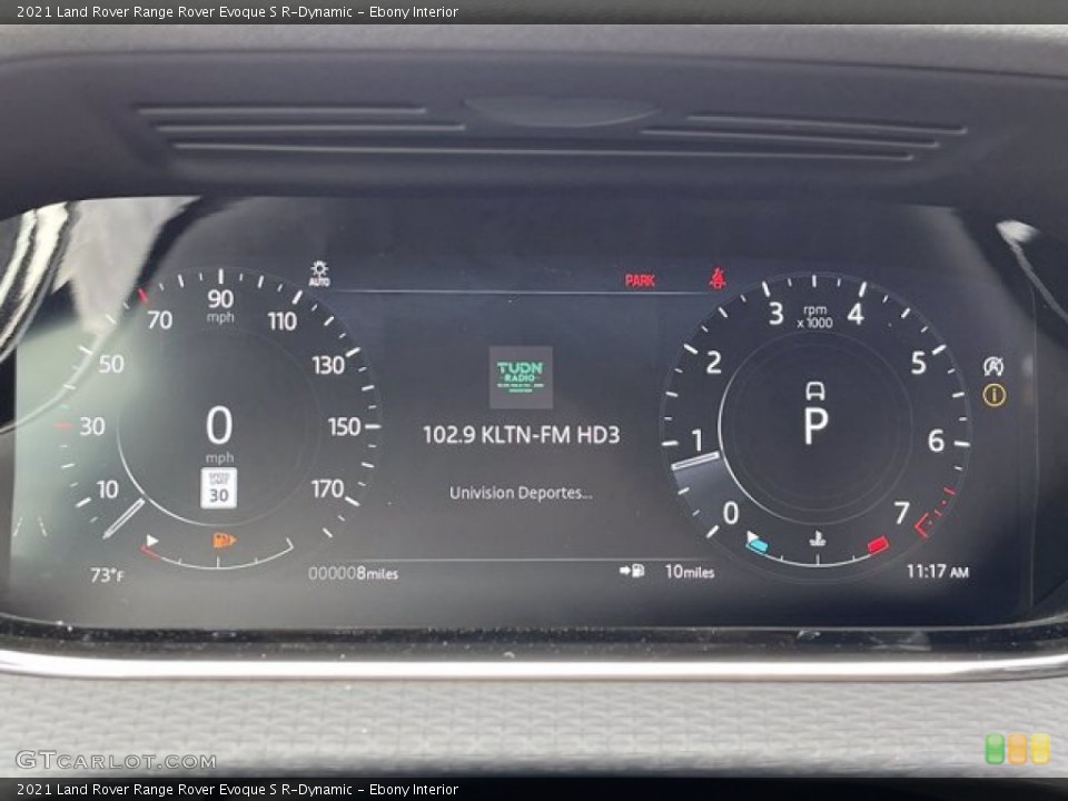 Ebony Interior Gauges for the 2021 Land Rover Range Rover Evoque S R-Dynamic #141467123
