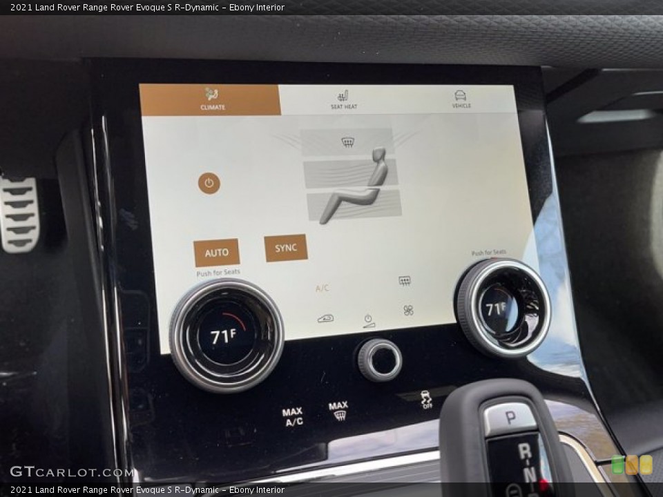 Ebony Interior Controls for the 2021 Land Rover Range Rover Evoque S R-Dynamic #141467252