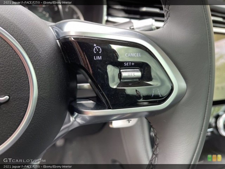 Ebony/Ebony Interior Steering Wheel for the 2021 Jaguar F-PACE P250 #141467777