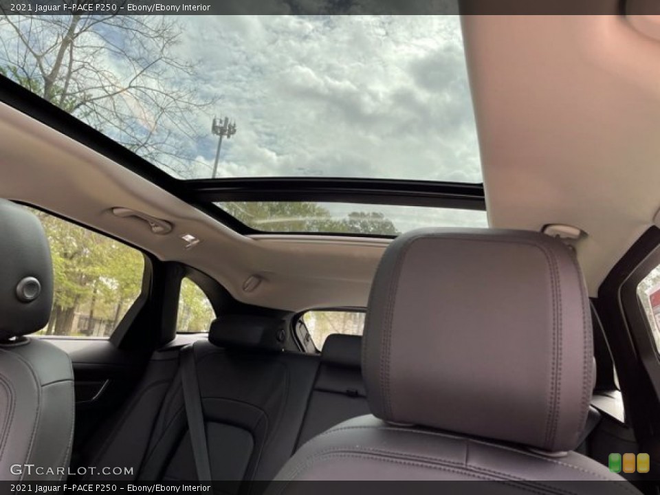 Ebony/Ebony Interior Sunroof for the 2021 Jaguar F-PACE P250 #141468026