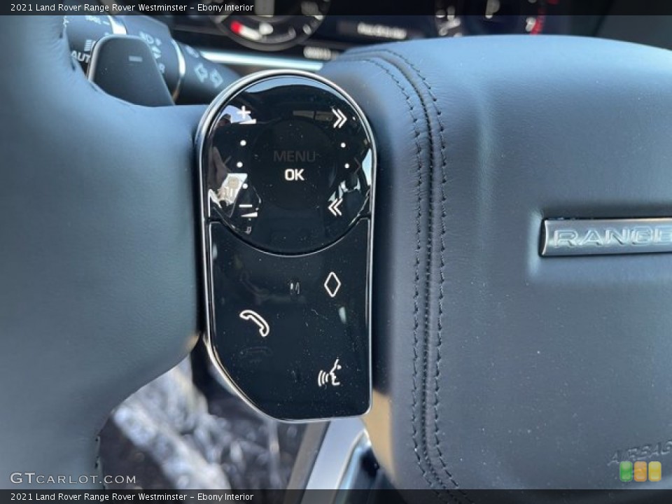 Ebony Interior Steering Wheel for the 2021 Land Rover Range Rover Westminster #141468506