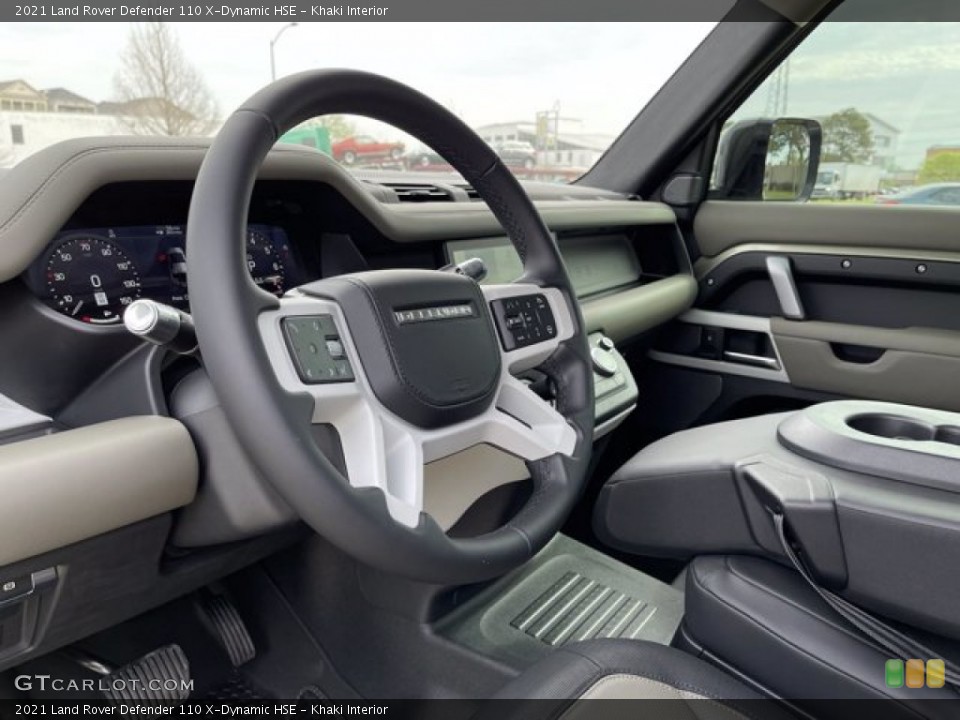Khaki Interior Steering Wheel for the 2021 Land Rover Defender 110 X-Dynamic HSE #141469256