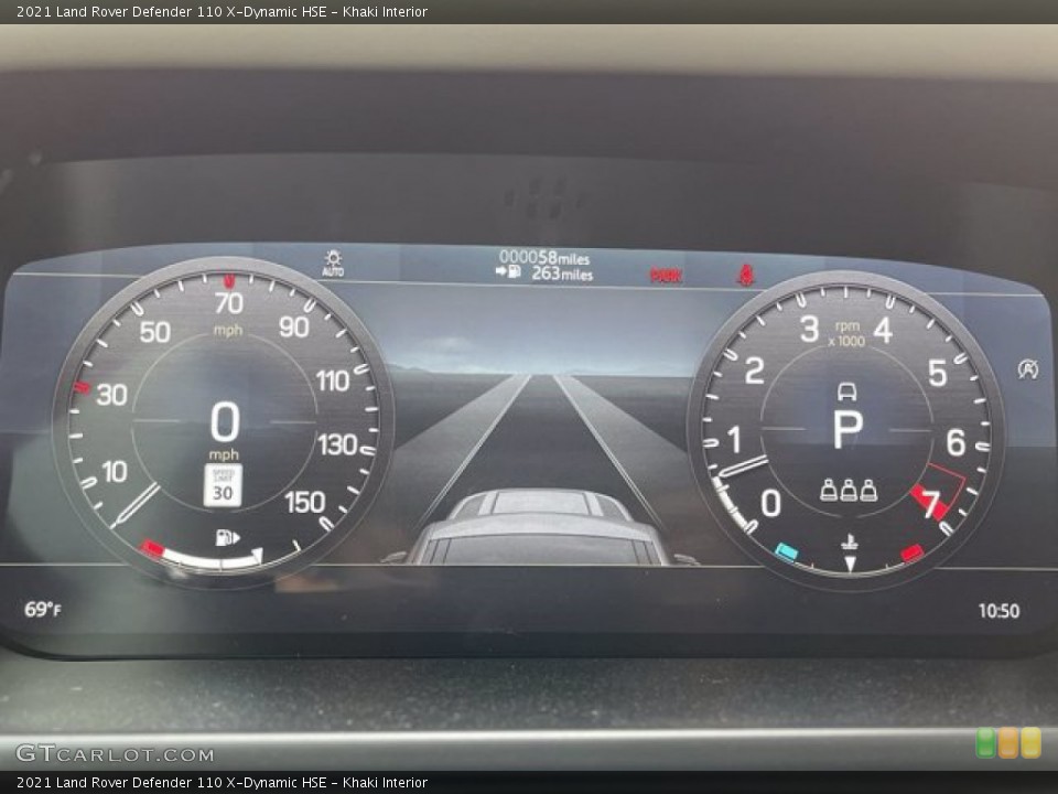 Khaki Interior Gauges for the 2021 Land Rover Defender 110 X-Dynamic HSE #141469334