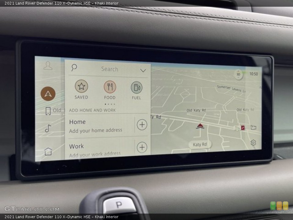 Khaki Interior Navigation for the 2021 Land Rover Defender 110 X-Dynamic HSE #141469376