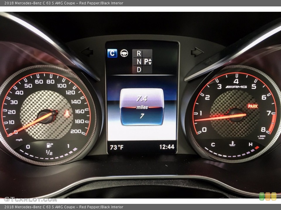 Red Pepper/Black Interior Gauges for the 2018 Mercedes-Benz C 63 S AMG Coupe #141470627