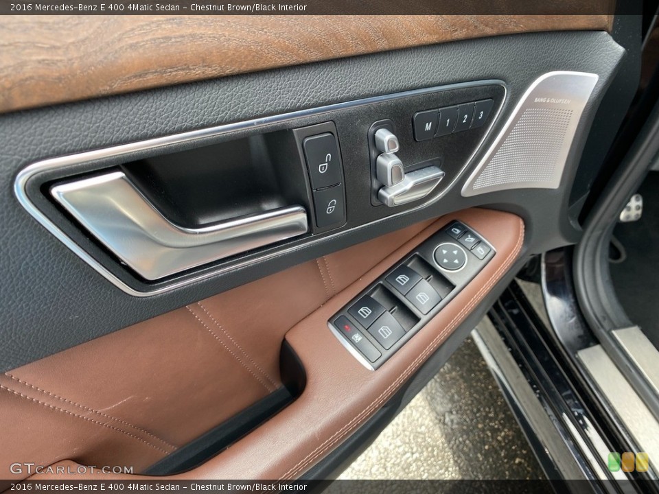 Chestnut Brown/Black Interior Door Panel for the 2016 Mercedes-Benz E 400 4Matic Sedan #141470747