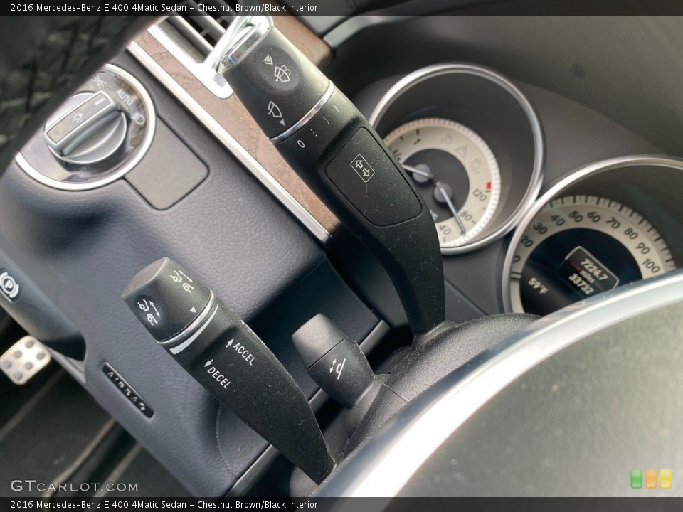 Chestnut Brown/Black Interior Controls for the 2016 Mercedes-Benz E 400 4Matic Sedan #141470876