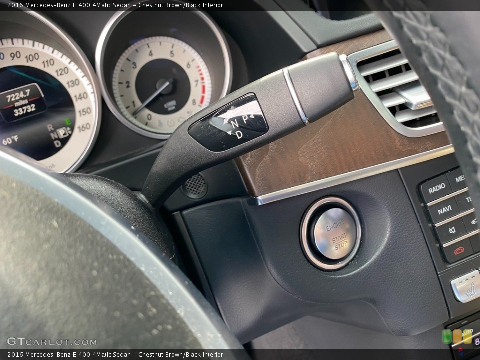 Chestnut Brown/Black Interior Transmission for the 2016 Mercedes-Benz E 400 4Matic Sedan #141470888