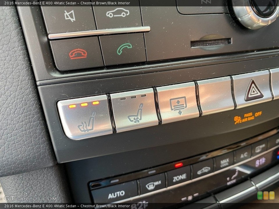 Chestnut Brown/Black Interior Controls for the 2016 Mercedes-Benz E 400 4Matic Sedan #141470990