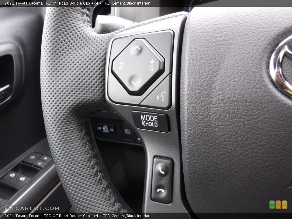 TRD Cement/Black Interior Steering Wheel for the 2021 Toyota Tacoma TRD Off Road Double Cab 4x4 #141474977