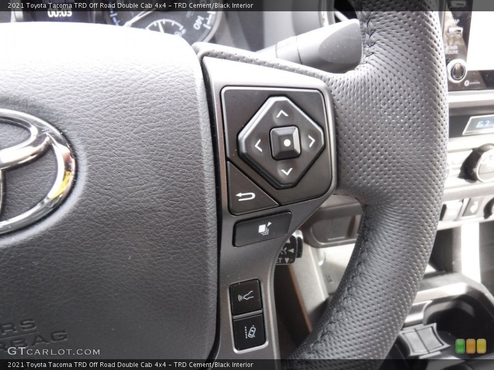 TRD Cement/Black Interior Steering Wheel for the 2021 Toyota Tacoma TRD Off Road Double Cab 4x4 #141474986