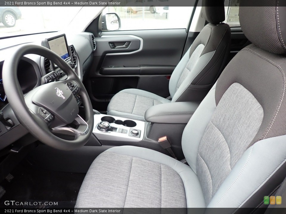 Medium Dark Slate Interior Front Seat for the 2021 Ford Bronco Sport Big Bend 4x4 #141477767