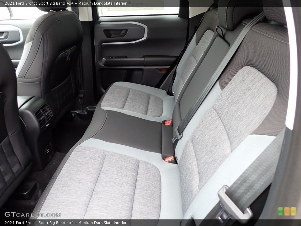 Medium Dark Slate Interior Rear Seat for the 2021 Ford Bronco Sport Big Bend 4x4 #141477788