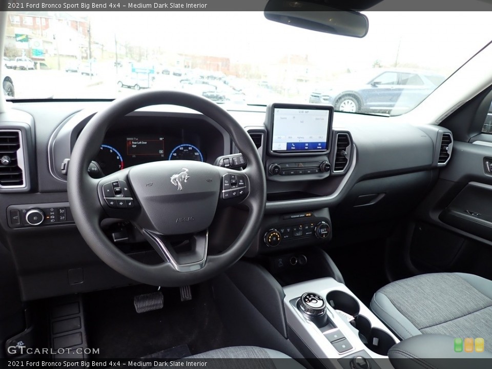 Medium Dark Slate Interior Dashboard for the 2021 Ford Bronco Sport Big Bend 4x4 #141477812