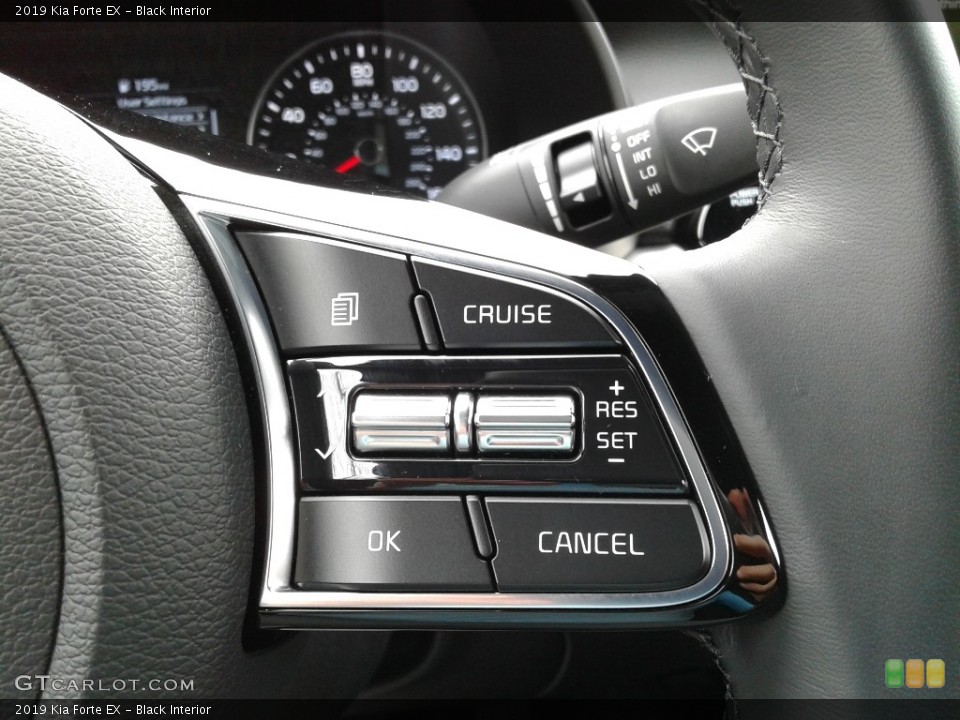Black Interior Steering Wheel for the 2019 Kia Forte EX #141478193