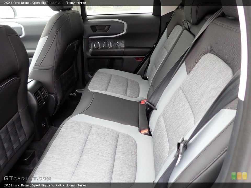 Ebony Interior Rear Seat for the 2021 Ford Bronco Sport Big Bend 4x4 #141478261