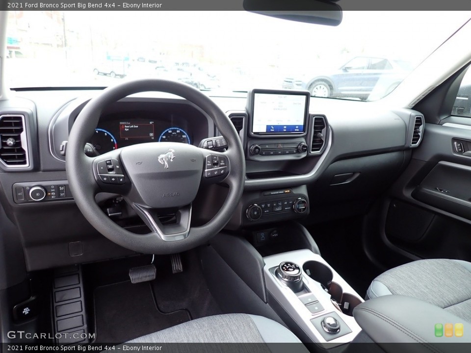 Ebony Interior Dashboard for the 2021 Ford Bronco Sport Big Bend 4x4 #141478285