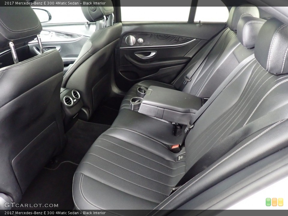 Black Interior Rear Seat for the 2017 Mercedes-Benz E 300 4Matic Sedan #141480623
