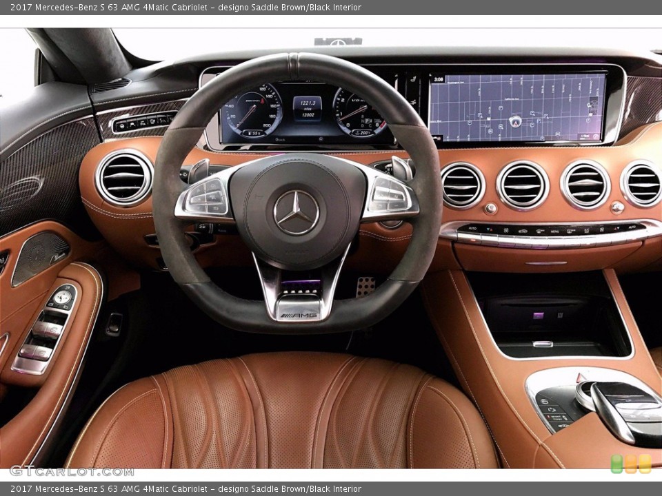 designo Saddle Brown/Black Interior Dashboard for the 2017 Mercedes-Benz S 63 AMG 4Matic Cabriolet #141480920
