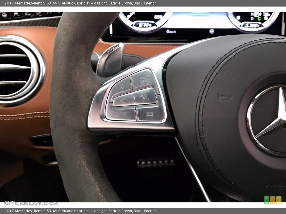 designo Saddle Brown/Black Interior Controls for the 2017 Mercedes-Benz S 63 AMG 4Matic Cabriolet #141481265