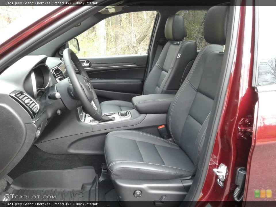 Black Interior Front Seat for the 2021 Jeep Grand Cherokee Limited 4x4 #141482660