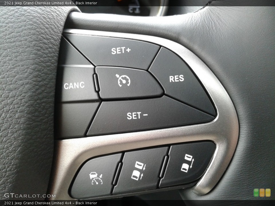 Black Interior Steering Wheel for the 2021 Jeep Grand Cherokee Limited 4x4 #141482840