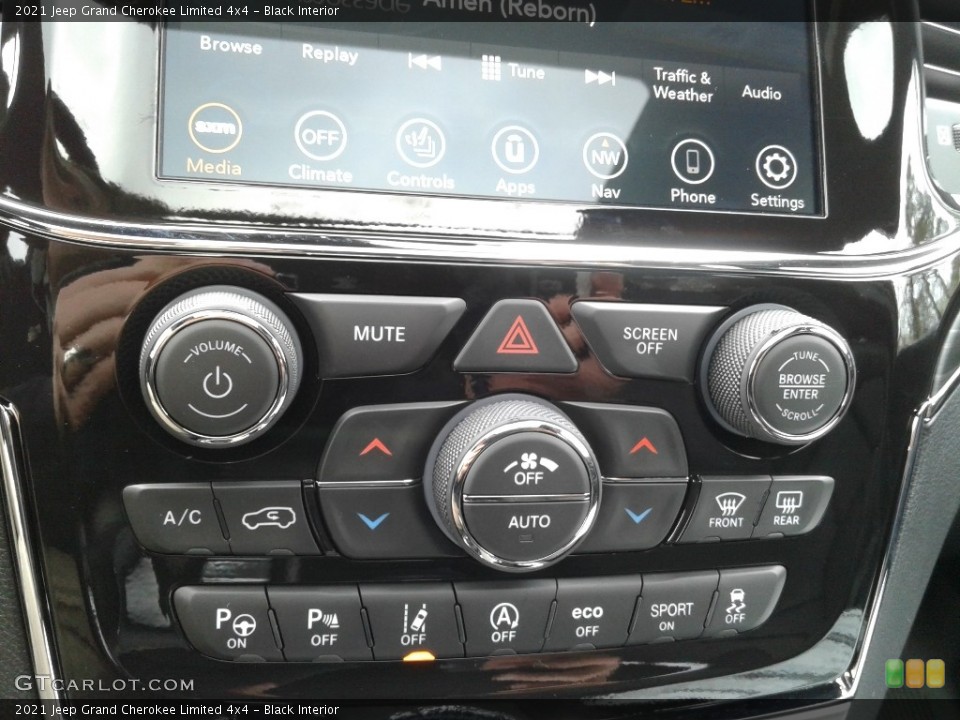 Black Interior Controls for the 2021 Jeep Grand Cherokee Limited 4x4 #141482960