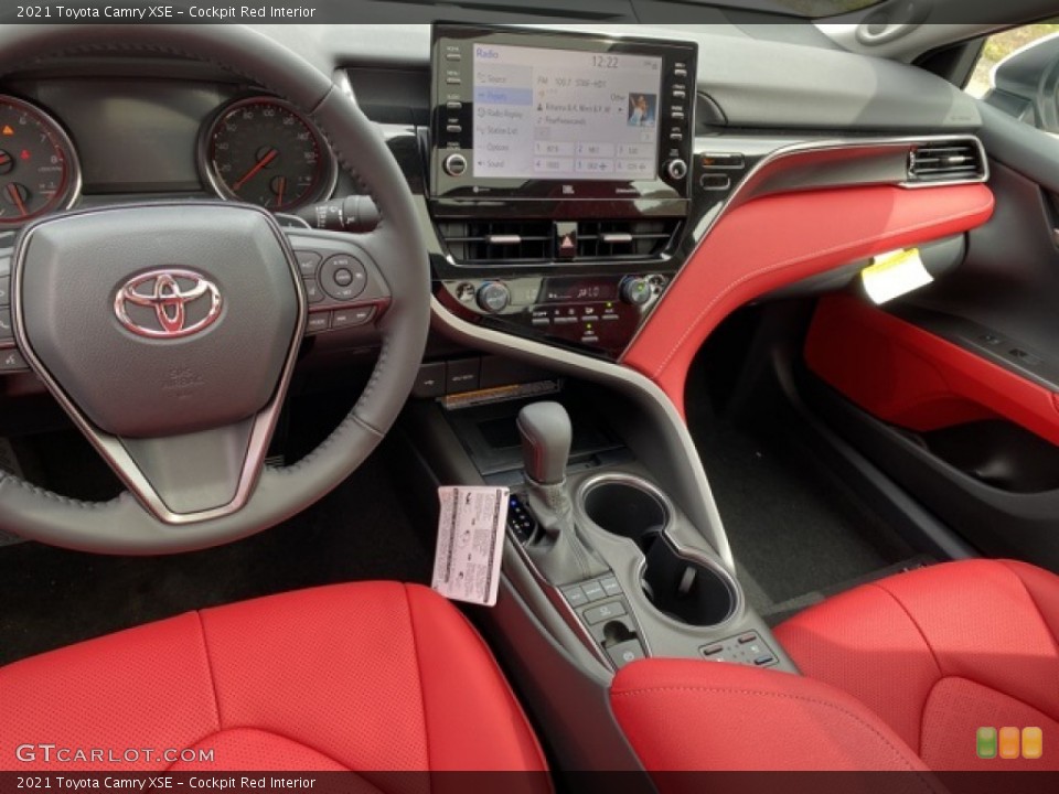 Cockpit Red Interior Front Seat for the 2021 Toyota Camry XSE #141486992