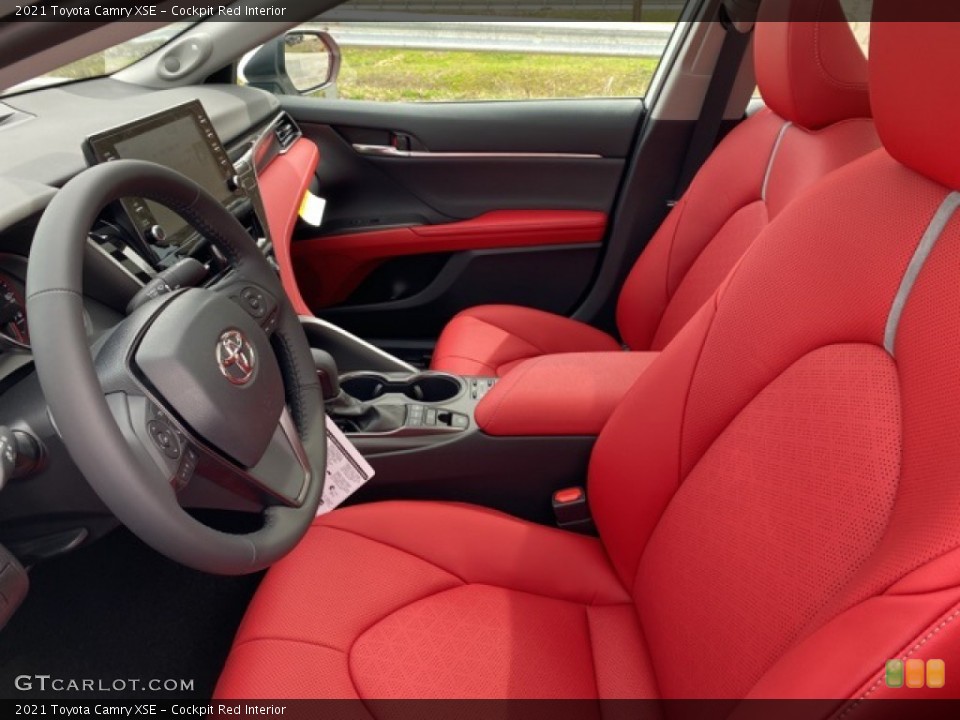 Cockpit Red Interior Front Seat for the 2021 Toyota Camry XSE #141487016
