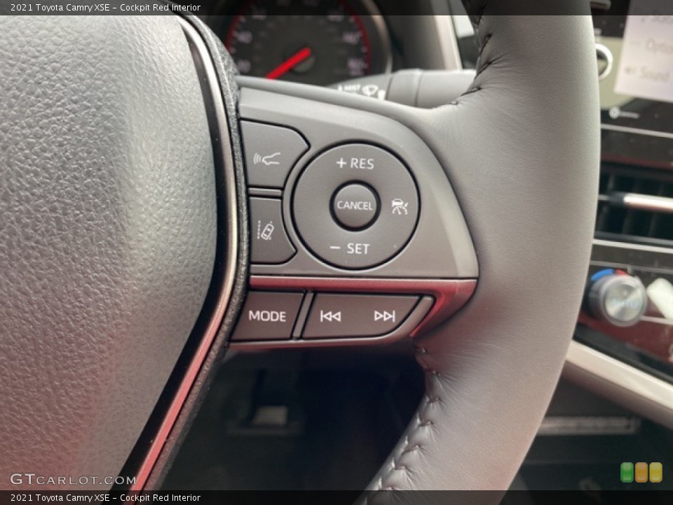 Cockpit Red Interior Steering Wheel for the 2021 Toyota Camry XSE #141487097