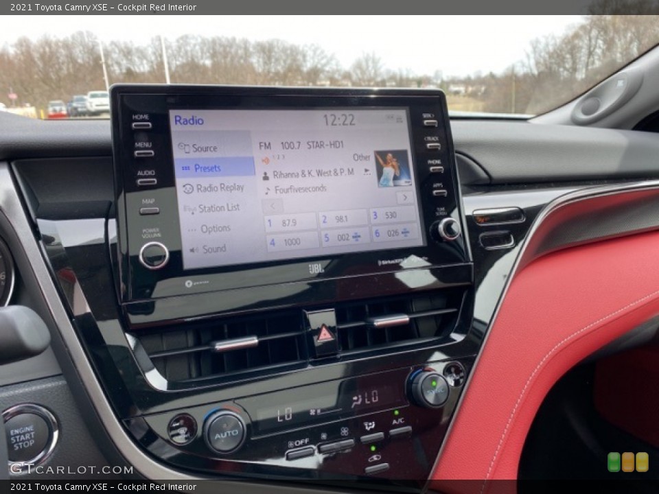 Cockpit Red Interior Controls for the 2021 Toyota Camry XSE #141487116