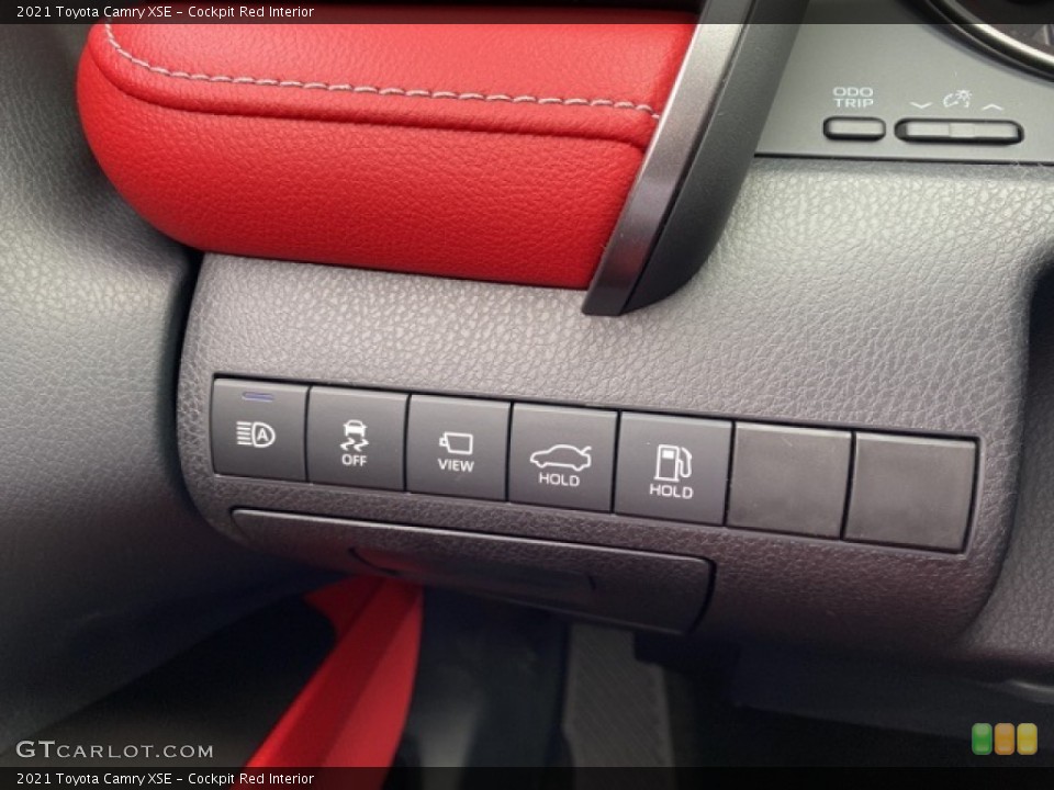 Cockpit Red Interior Controls for the 2021 Toyota Camry XSE #141487412