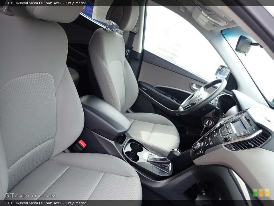 Gray Interior Front Seat for the 2016 Hyundai Santa Fe Sport AWD #141487448