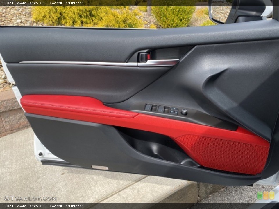 Cockpit Red Interior Door Panel for the 2021 Toyota Camry XSE #141487471