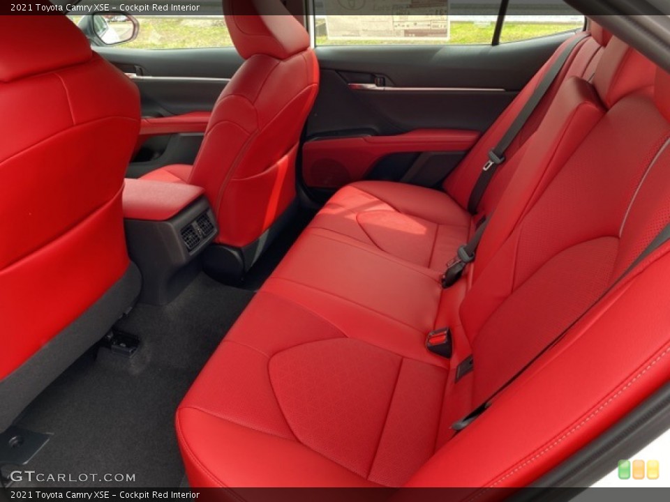 Cockpit Red Interior Rear Seat for the 2021 Toyota Camry XSE #141487580