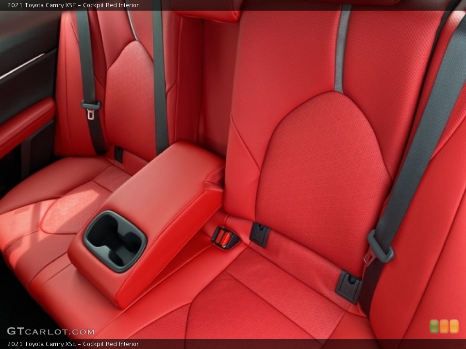 Cockpit Red Interior Rear Seat for the 2021 Toyota Camry XSE #141487604