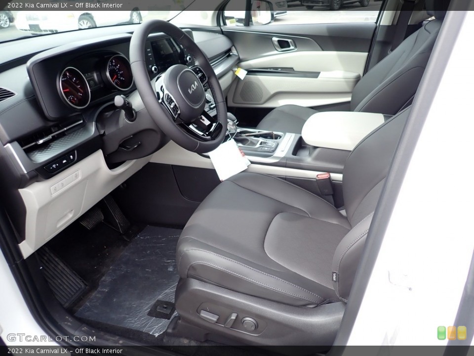 Off Black Interior Front Seat for the 2022 Kia Carnival LX #141488051