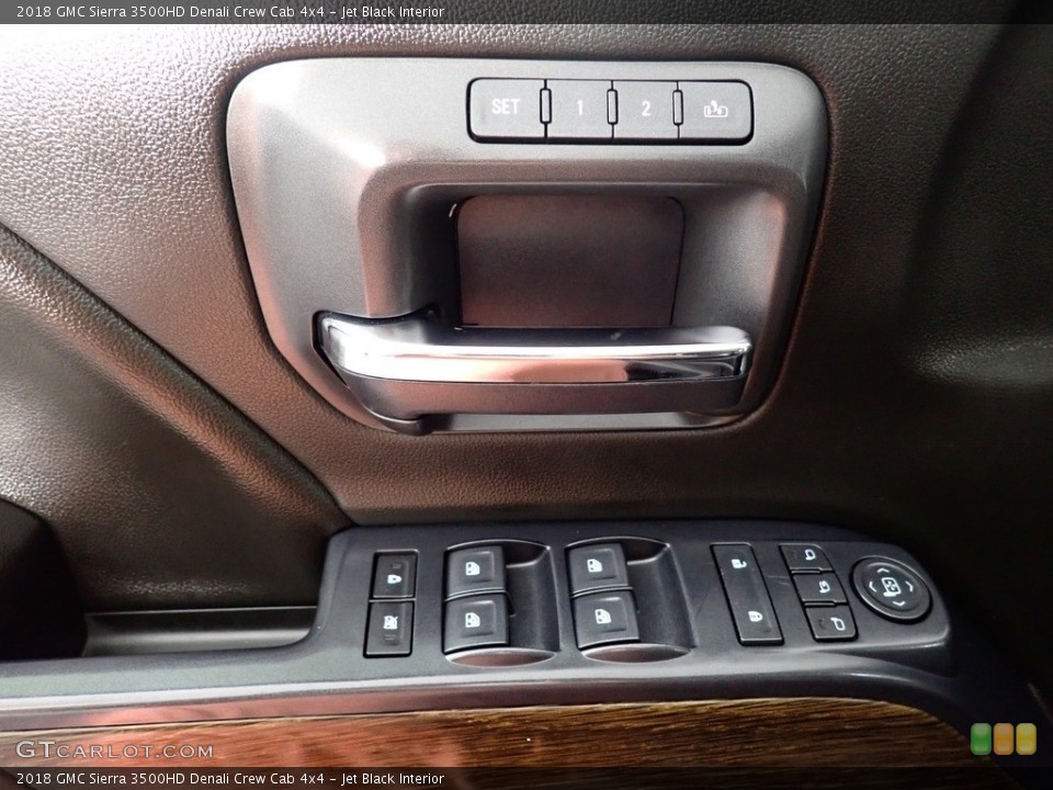 Jet Black Interior Controls for the 2018 GMC Sierra 3500HD Denali Crew Cab 4x4 #141491055