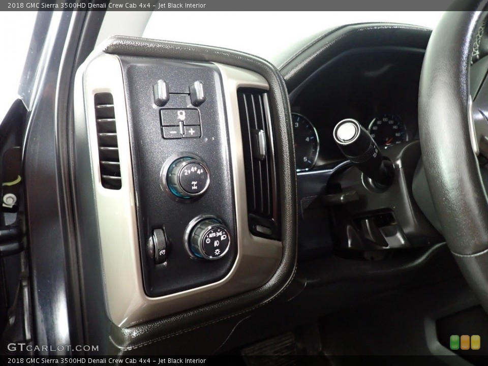 Jet Black Interior Controls for the 2018 GMC Sierra 3500HD Denali Crew Cab 4x4 #141491072