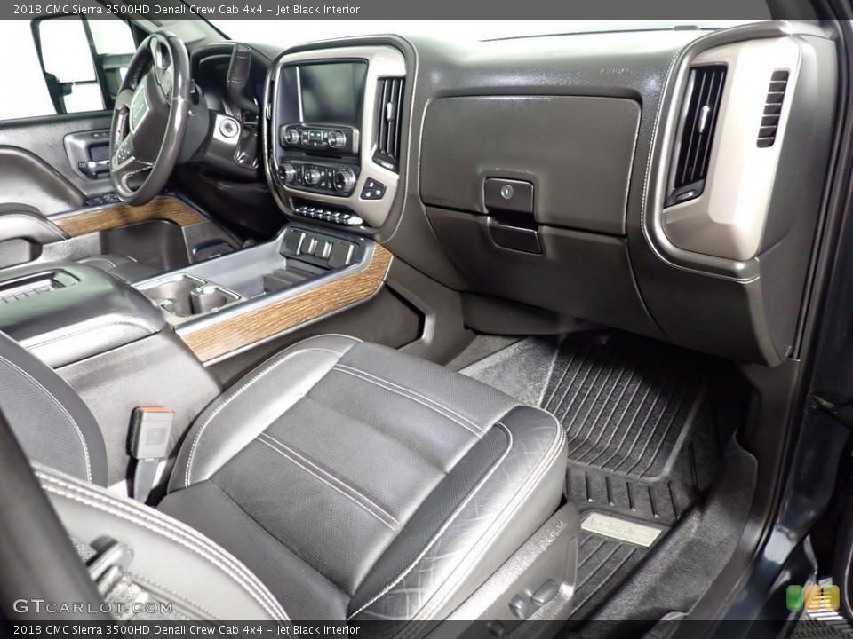 Jet Black Interior Dashboard for the 2018 GMC Sierra 3500HD Denali Crew Cab 4x4 #141491356