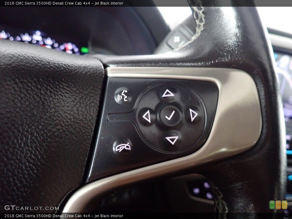 Jet Black Interior Steering Wheel for the 2018 GMC Sierra 3500HD Denali Crew Cab 4x4 #141491459