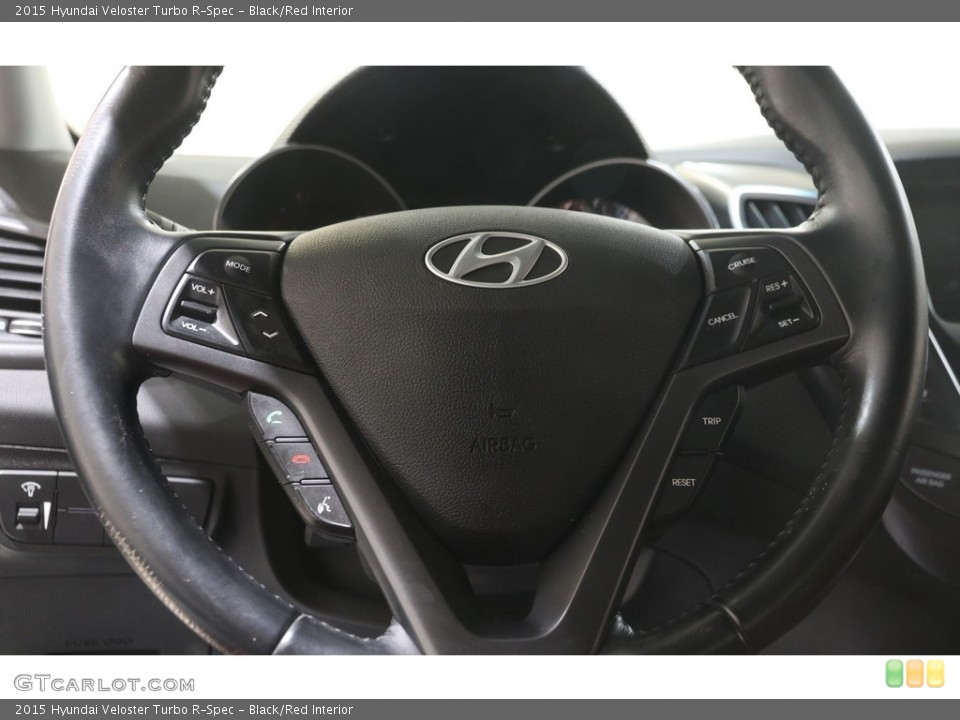 Black/Red Interior Steering Wheel for the 2015 Hyundai Veloster Turbo R-Spec #141491633