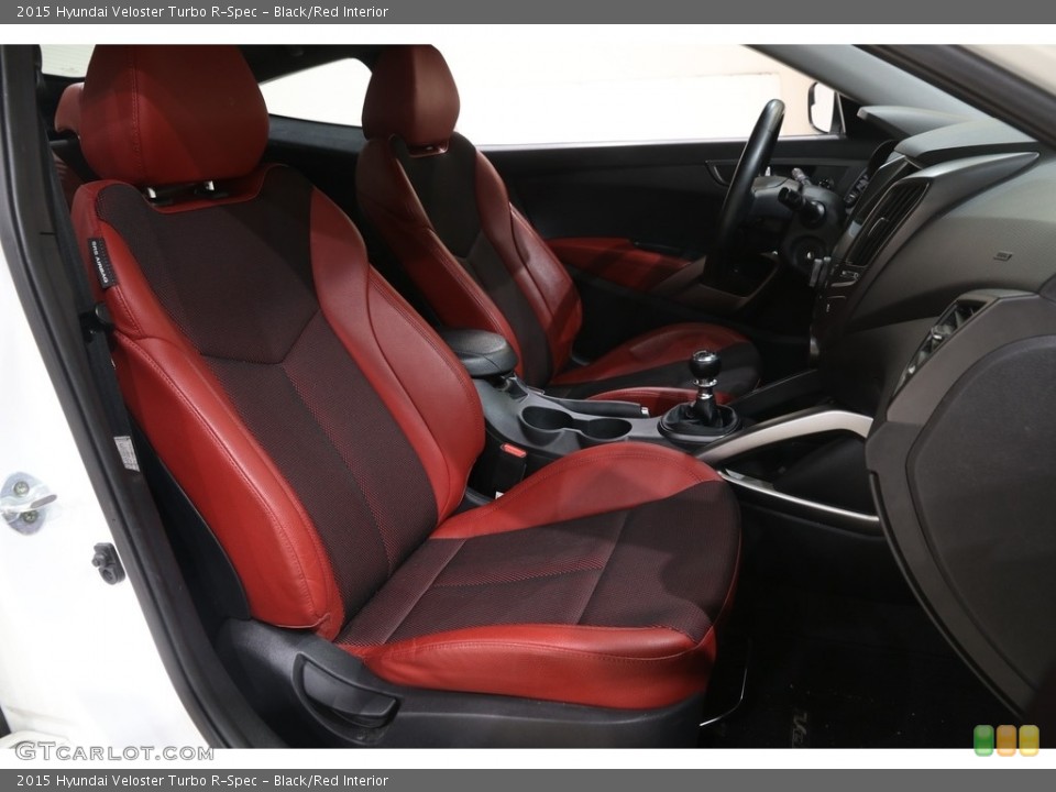Black/Red Interior Front Seat for the 2015 Hyundai Veloster Turbo R-Spec #141491805
