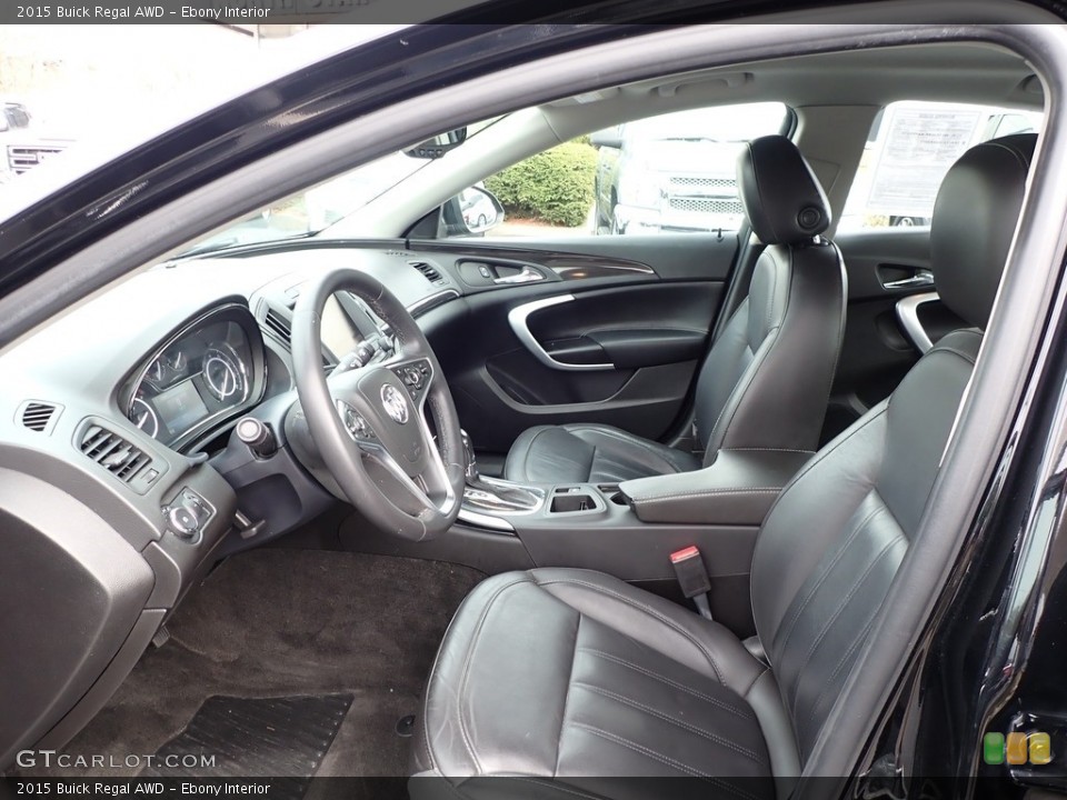 Ebony Interior Front Seat for the 2015 Buick Regal AWD #141494450