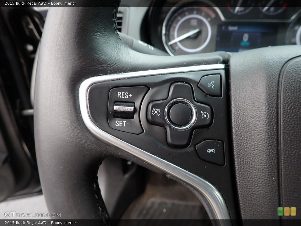 Ebony Interior Steering Wheel for the 2015 Buick Regal AWD #141494557