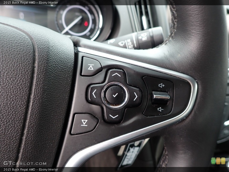 Ebony Interior Steering Wheel for the 2015 Buick Regal AWD #141494567